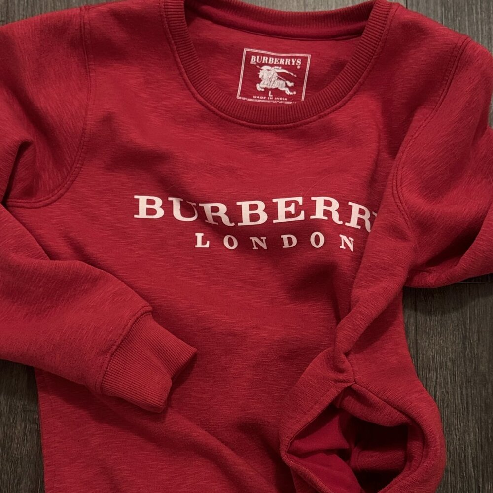 Burberry Sweatshirt with pockets like NEW size kids large or womens SMALL